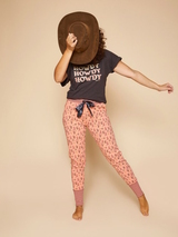 Charlie Choe T- Howdy orange/print pyjamahose