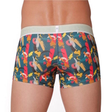Mundo Unico Expresionismo grün/print sport trunk