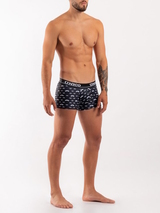 Mundo Unico Mostacho schwarz/weiß sport trunk