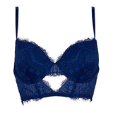 After Eden Topaz navy-blau push up bh
