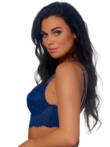 After Eden Topaz navy-blau push up bh