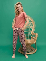 Charlie Choe Wildes Herz brand/pink pyjamahose