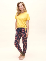 Charlie Choe Wilde Flora gelb schlafshirt