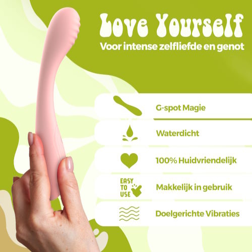 PureVibe Gigi pastellrosa g-spot vibrator