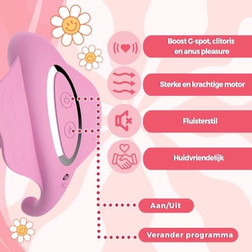 PureVibe Luna pastellrosa g-spot vibrator
