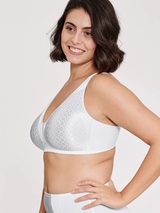 Naturana Minimizer weiß/print ohne bügel bh