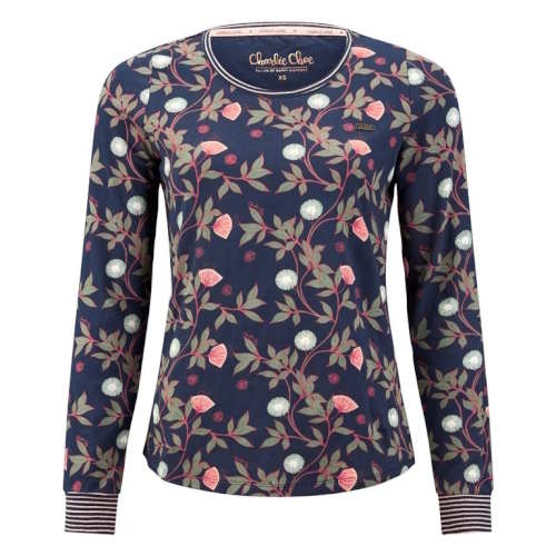 Charlie Choe Mystic Paradise navy-blau/print schlafshirt