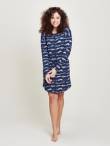 Charlie Choe Mystische Träume navy-blau/print nachtkleid