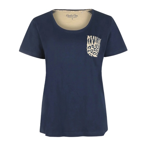 Charlie Choe Wildes Herz navy-blau schlafshirt