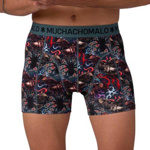 Muchachomalo Raptor grün/print boxershort