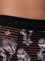 Muchachomalo Leopard schwarz/print boxershort