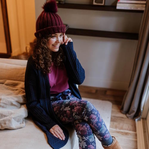 Charlie Choe Cold Days blau/print pyjamahose