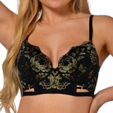After Eden D-Cup & Up Tilde schwarz/gold vorgeformter bh