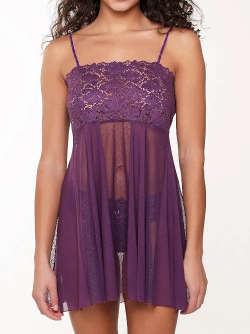 LingaDore Majesty purple violett slipdress