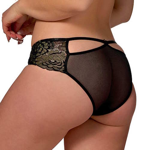 After Eden D-Cup & Up Tilde schwarz/gold slip