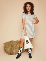 Charlie Choe T- Howdy braun/print nachtkleid