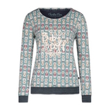 Charlie Choe Cold Days grün/print schlafshirt
