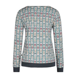 Charlie Choe Cold Days grün/print schlafshirt
