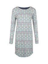 Charlie Choe Cold Days grün/print nachtkleid