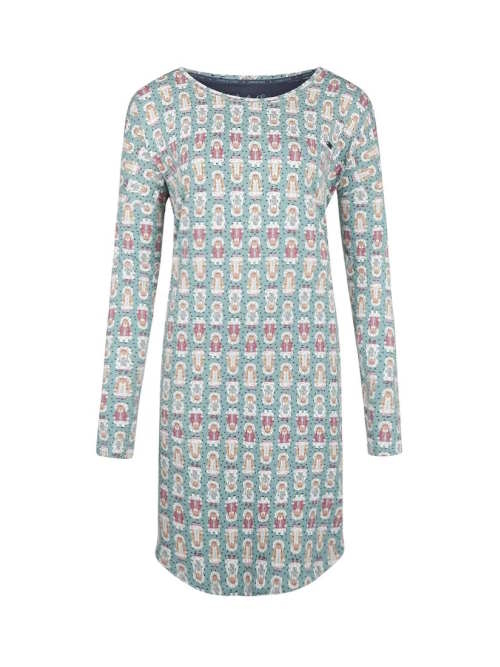 Charlie Choe Cold Days grün/print nachtkleid