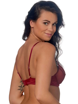 After Eden Thirza dunkelrot push up bh