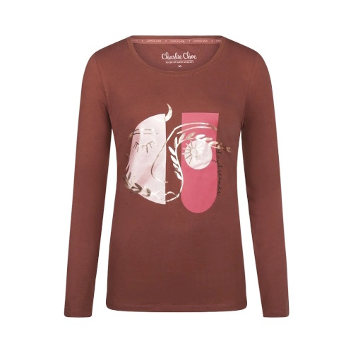 Charlie Choe Warm Nights braun schlafshirt