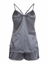 Charlie Choe Viel Glück navy-blau/print shortama