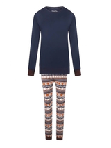 Charlie Choe Goes Lapland navy-blau/print pyjama