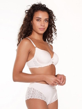 LingaDore Powder Puff aus weiß hoher slip