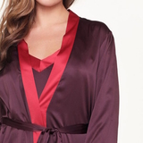 LingaDore Nacht Winetasting weinrot kimono