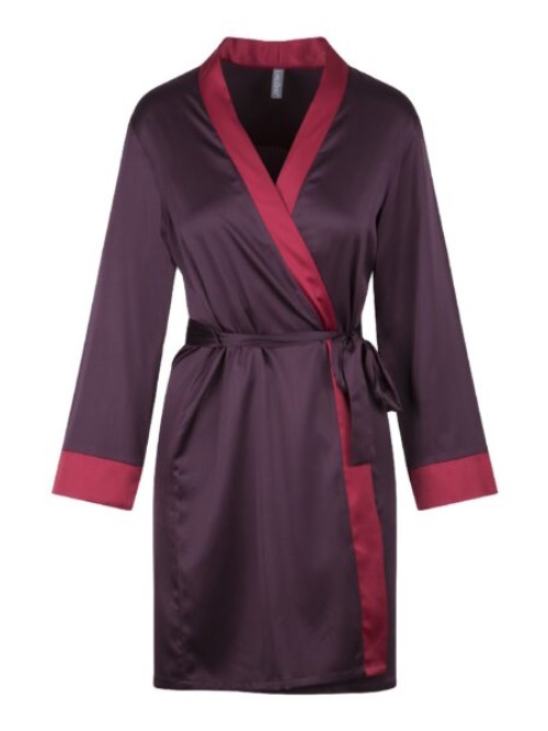 LingaDore Nacht Winetasting weinrot kimono