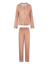 LingaDore Nacht  Bisque Autumn braun/print pyjama