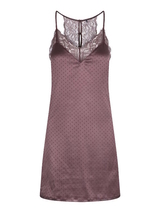 LingaDore Nacht Brown Dots braun slipdress