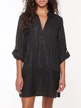 LingaDore Strand Black & White schwarz/gold tunika