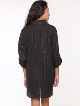 LingaDore Strand Black & White schwarz/gold tunika