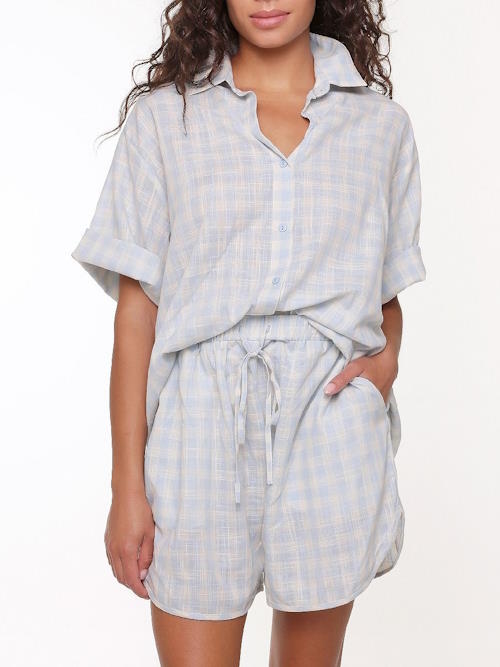 LingaDore Nacht  Hot summer nights baby blau shortama