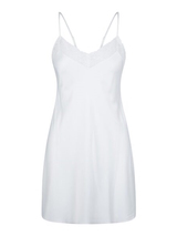 LingaDore Nacht SATIN aus weiß slipdress