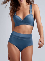 Marlies Dekkers Bademode Cache Coeur jeans blau push up bikini bh