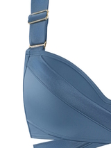 Marlies Dekkers Bademode Cache Coeur jeans blau push up bikini bh