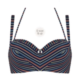 Marlies Dekkers Bademode Holi Vintage navy-blau/print unwattierter bikini bh