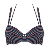Marlies Dekkers Bademode Holi Vintage navy-blau/print push up bikini bh