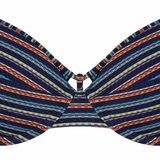 Marlies Dekkers Bademode Holi Vintage navy-blau/print push up bikini bh
