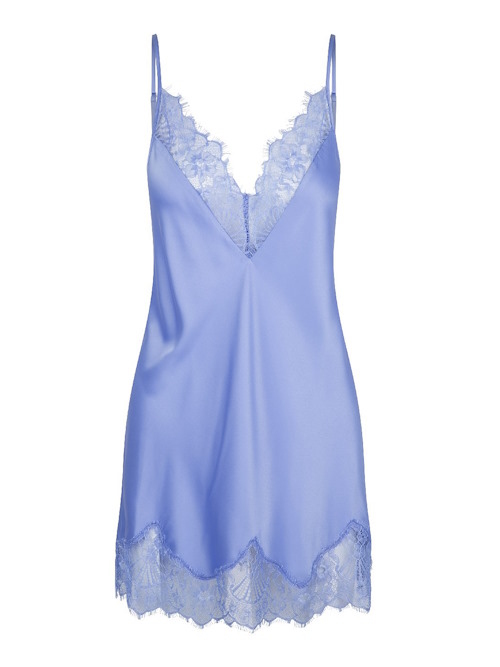 LingaDore Nacht Misty Blue blau slipdress