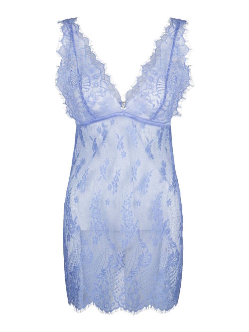 LingaDore Nacht Misty Blue blau slipdress