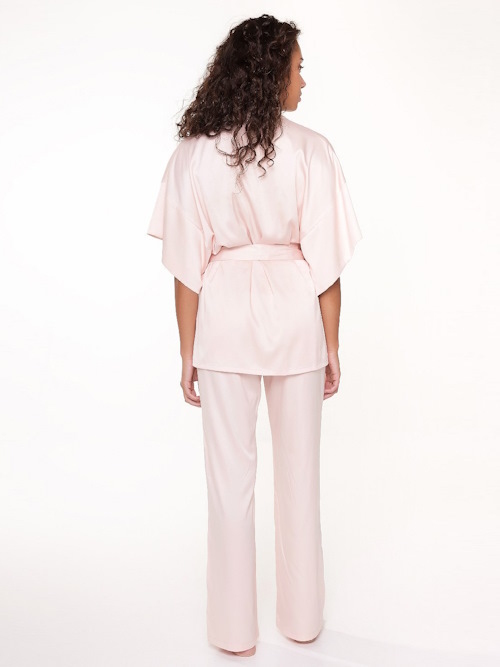 LingaDore Nacht Shell blush kimono