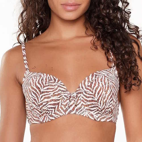 LingaDore Strand  Crazy wild & fun  braun/print gemoldefer bikini bh