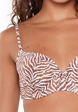 LingaDore Strand  Crazy wild & fun  braun/print gemoldefer bikini bh