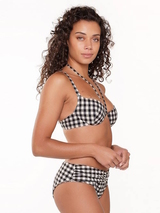 LingaDore Strand Square Print schwarz/weiß bikini slip