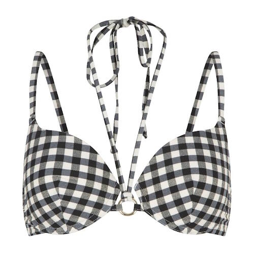 LingaDore Strand Square Print schwarz/weiß gemoldefer bikini bh