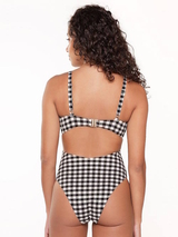 LingaDore Strand Square Print schwarz/weiß badeanzüge